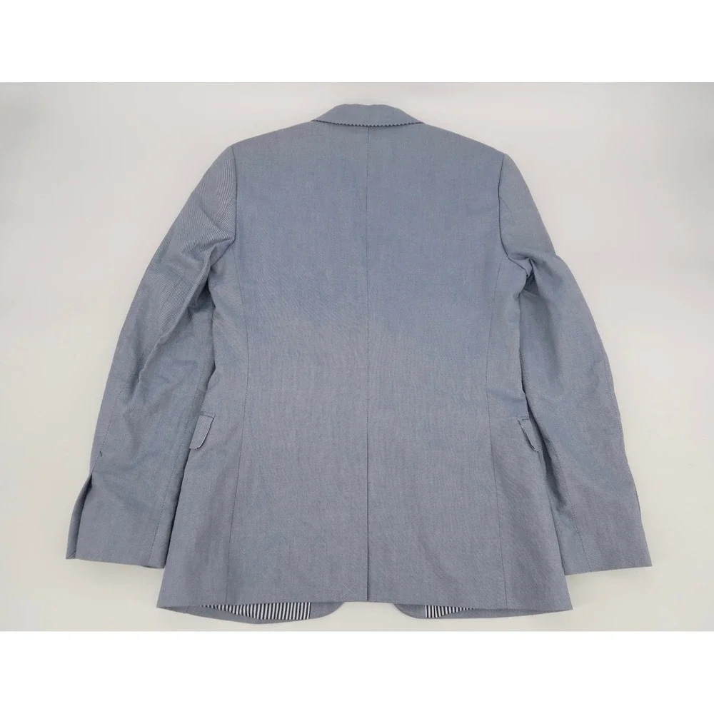 Express Blazer Mens 36R Blue Nailhead Photographer Fitted Suit Jacket NEW‎